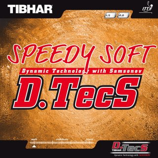TT-Belag SPEEDY SOFT D.TecS rot