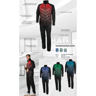 Trainingsanzug  ASTRA blau  XXS-4XL