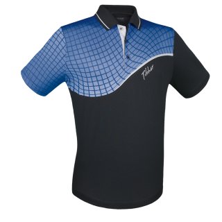 Hemd Curve schwarz/blau 5XS-5XL