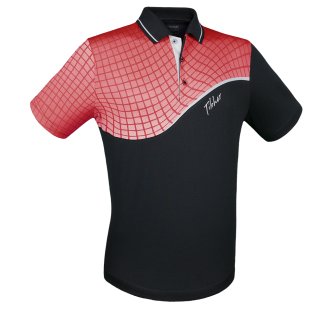 Hemd Curve schwarz/rot 5XS-5XL