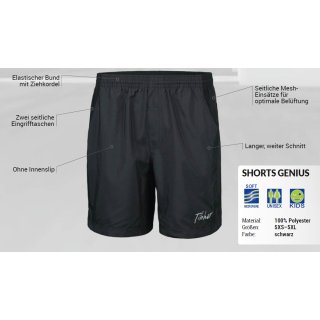 Shorts Genius schwarz 5XS-5XL