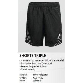 TRIPLE Short  schwarz XXS-4XL