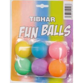 TT-B&auml;lle FUN BALLS bunt 6er-Pack