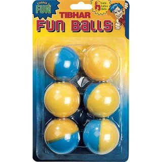 TT-B&auml;lle FUN BALLS 2-farbig 6er-Pack