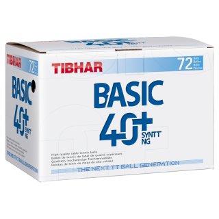 TT-B&auml;lle TIBHAR BASIC 40+ SYNTT NG, 72er wei&szlig;