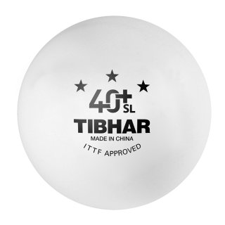 TT-Bälle TIBHAR *** 40+ SL, weiß, 3er