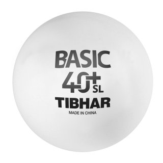 TT-Bälle TIBHAR BASIC 40+ SL, weiß 72er 