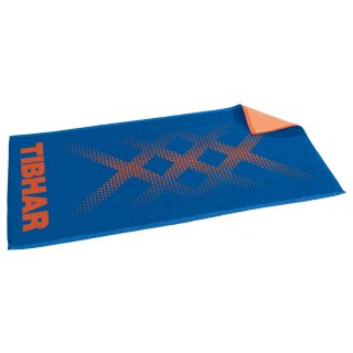 Handtuch TRIPLE X blau/neonorange BESTAND